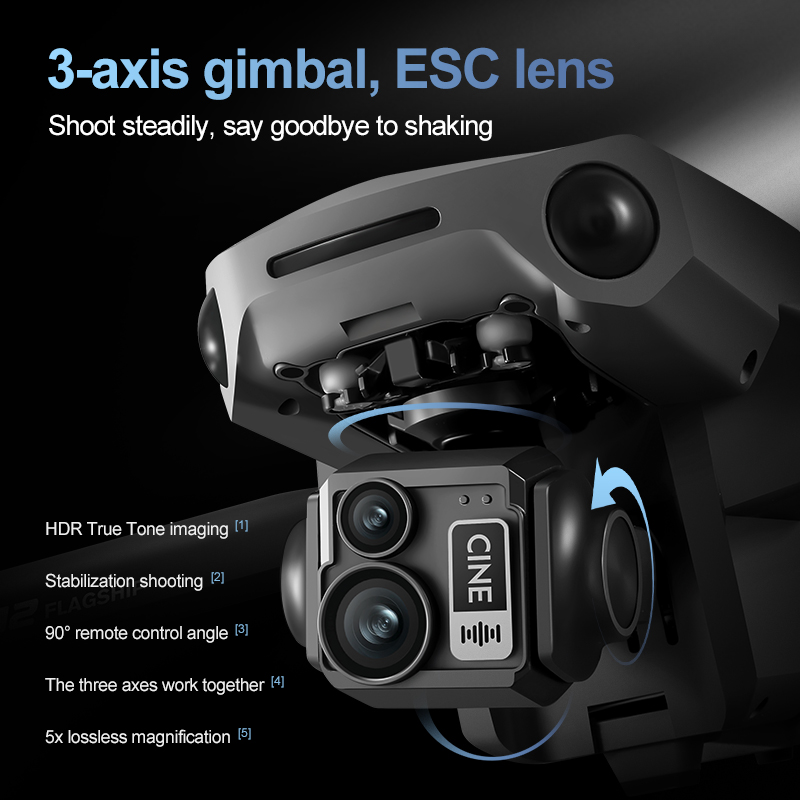 Drone Gps Module - 8K 3 Axis Gimbal Brushless 7.2in