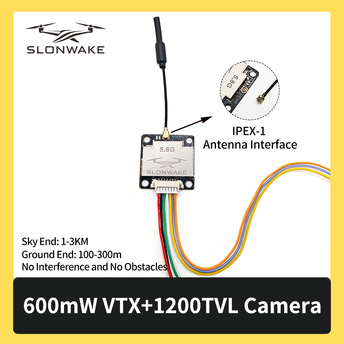 SLONWAKE 5.8G 600mW 7-24V FPV  - Drone Receiver recension och pris