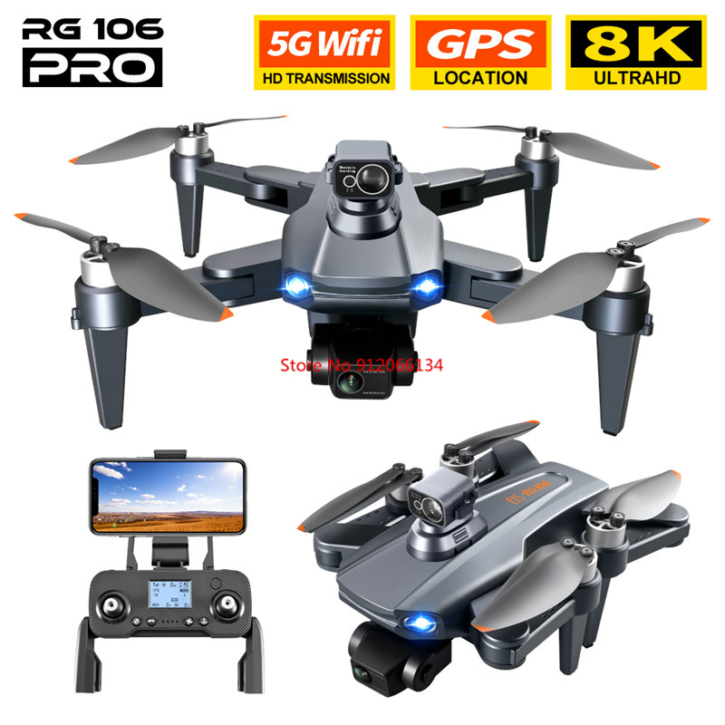 8K ESC Camera GPS Obstacle Avo - Drone Gimbal recension och pris