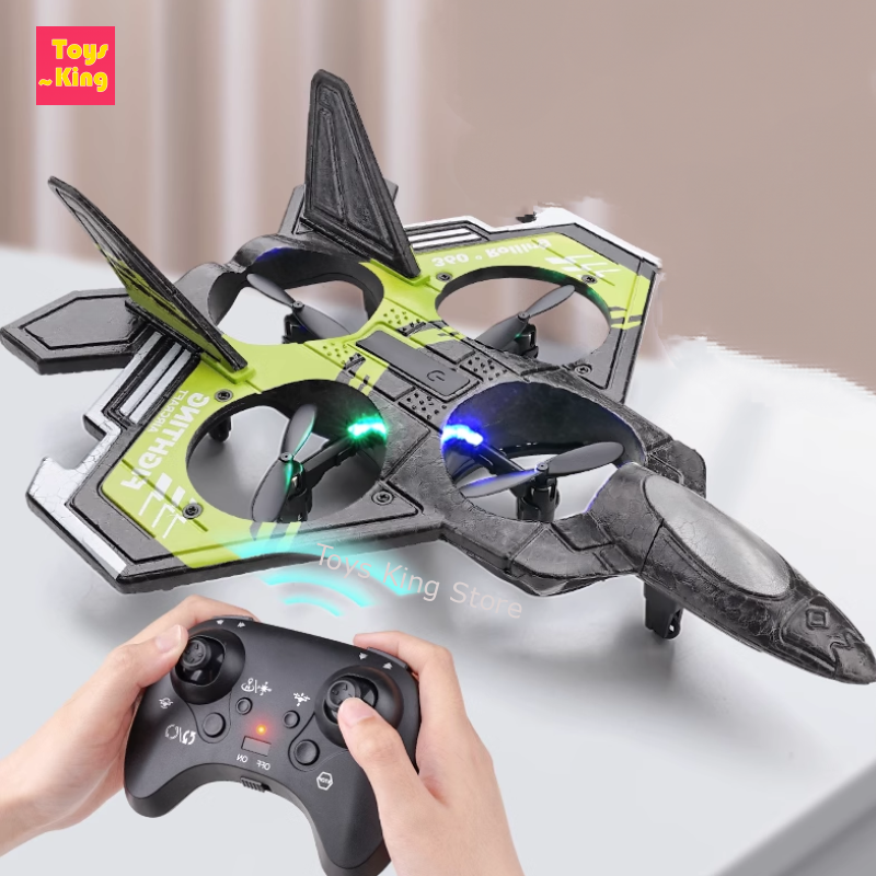 S98 RC Foam Stunt Aircraft Toy - Drone Led Light recension och pris