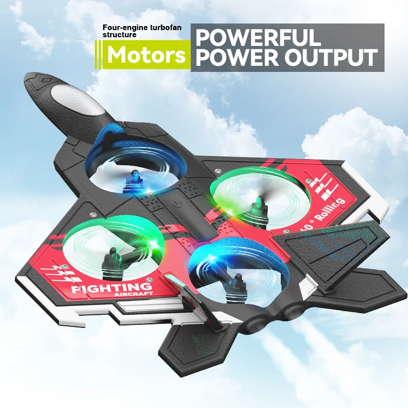 S98 RC Foam Stunt Aircraft Toy - Drone Led Light recension och pris