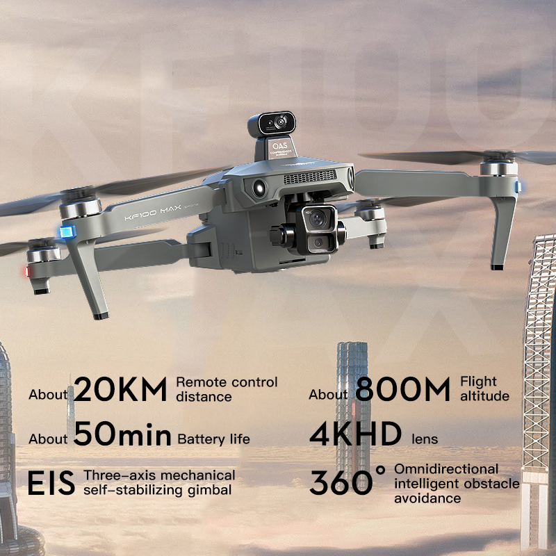 SJRC KF100 MAX 8K UHD Photo HD - Drone Gimbal recension och pris