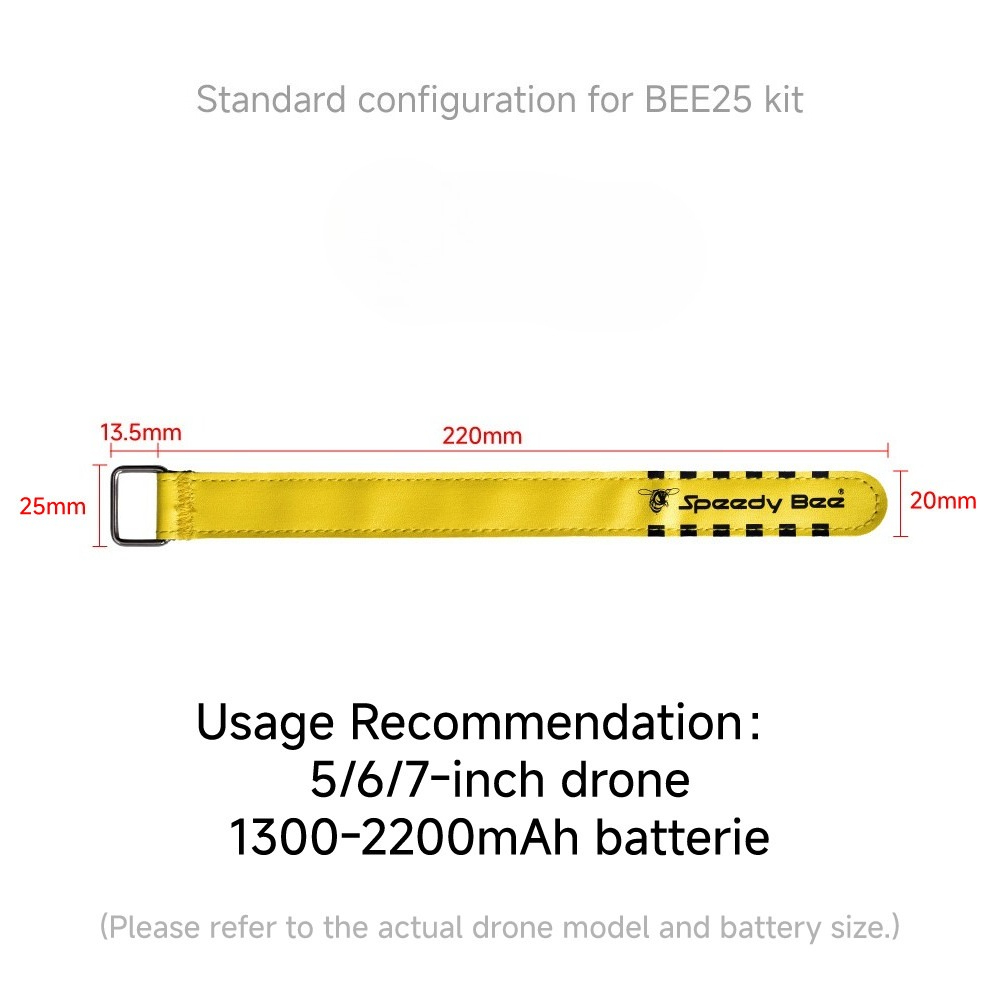 SpeedyBee FPV Lipo Battery Tie - Drone Battery Strap recension och pris