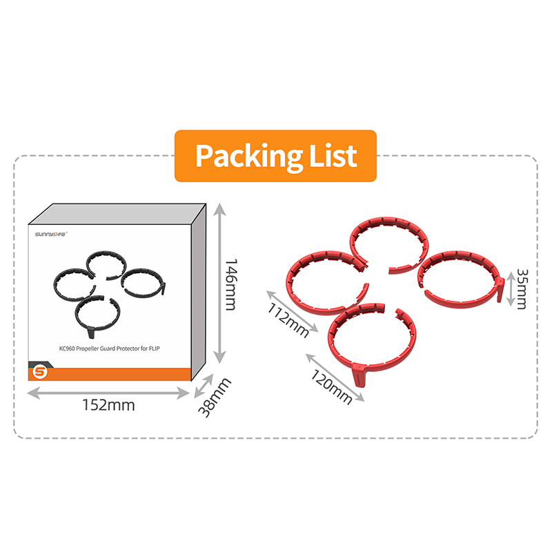 For DJI Flip Drone Propeller G - Drone Propeller Guard recension och pris