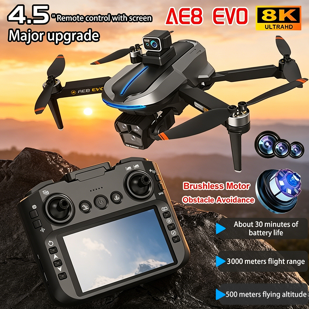 AE8 EVO Drone 4K Professional  - Drone Gps Module recension och pris