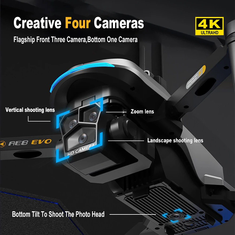 AE8 EVO Drone 4K Professional  - Drone Gps Module recension och pris
