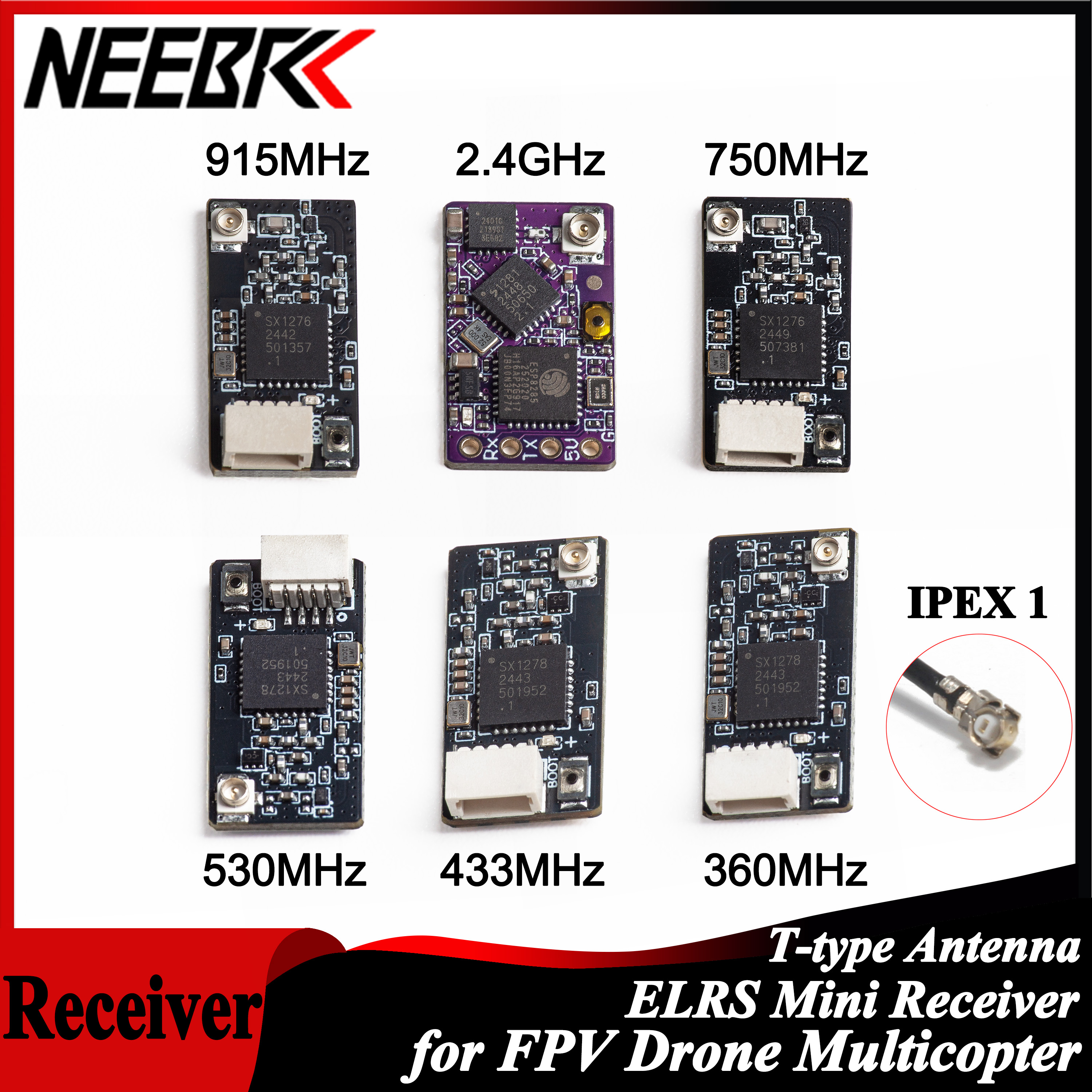 NEEBRC ELRS 2.4G/915Mhz/360Mhz - Drone Antenna recension och pris