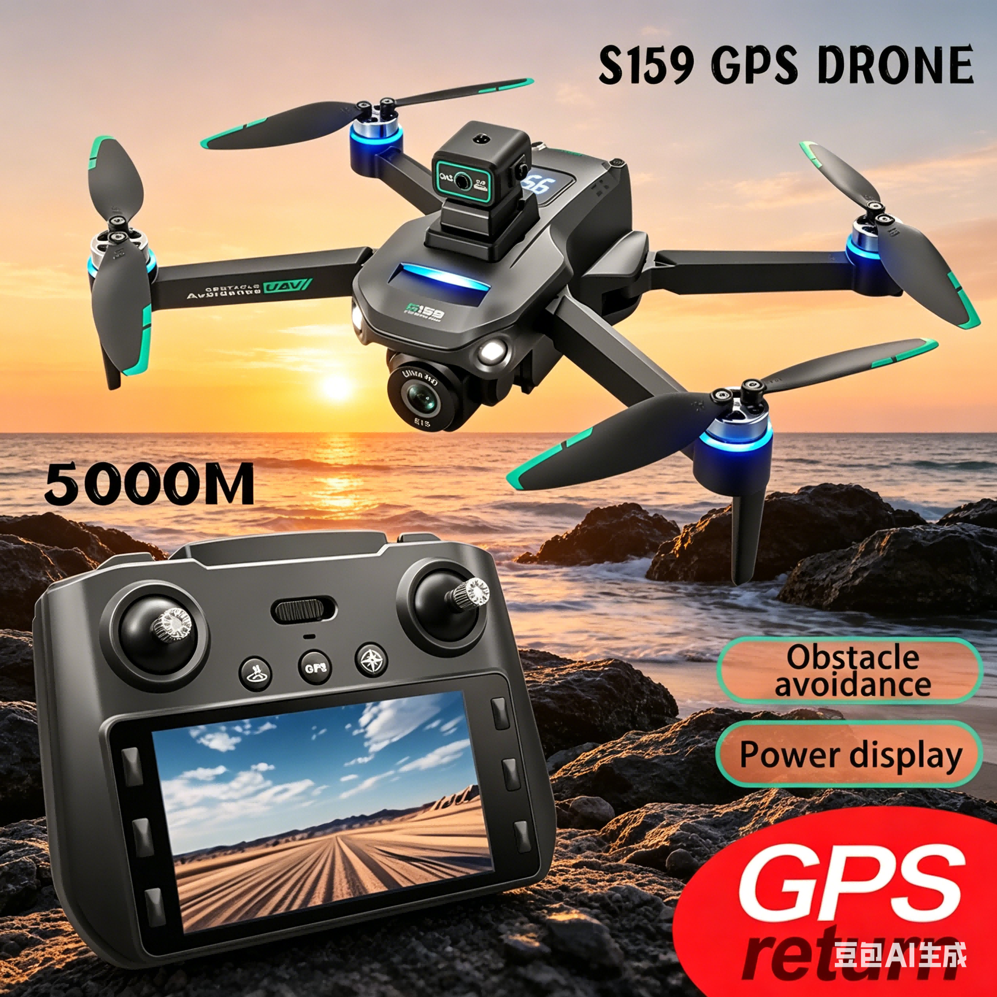 S159 GPS Drone 4K Profesional  - Drone Gps Mount recension och pris