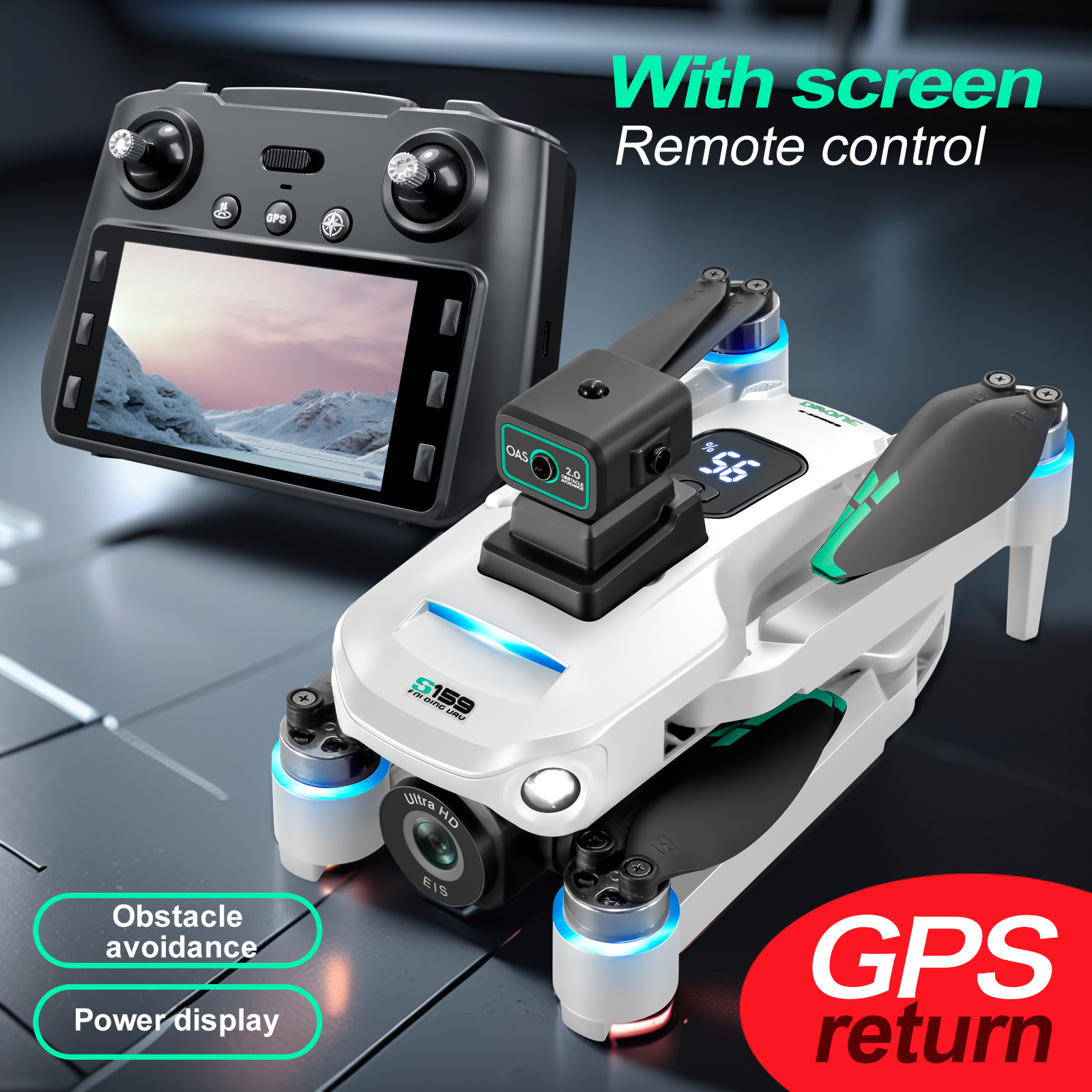 S159 GPS Drone 4K Profesional  - Drone Gps Mount recension och pris